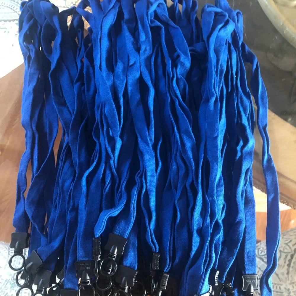 59 blue soft lanyards